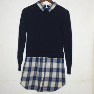 Oasis Sweater/Collared Shirt Top